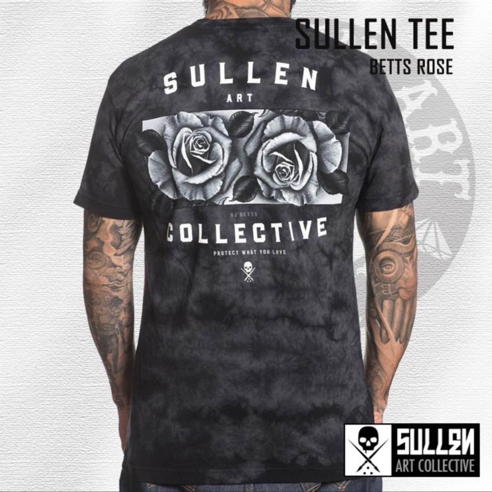 Sullen Art Collective Betts Rose Tee Black Men’s Size L